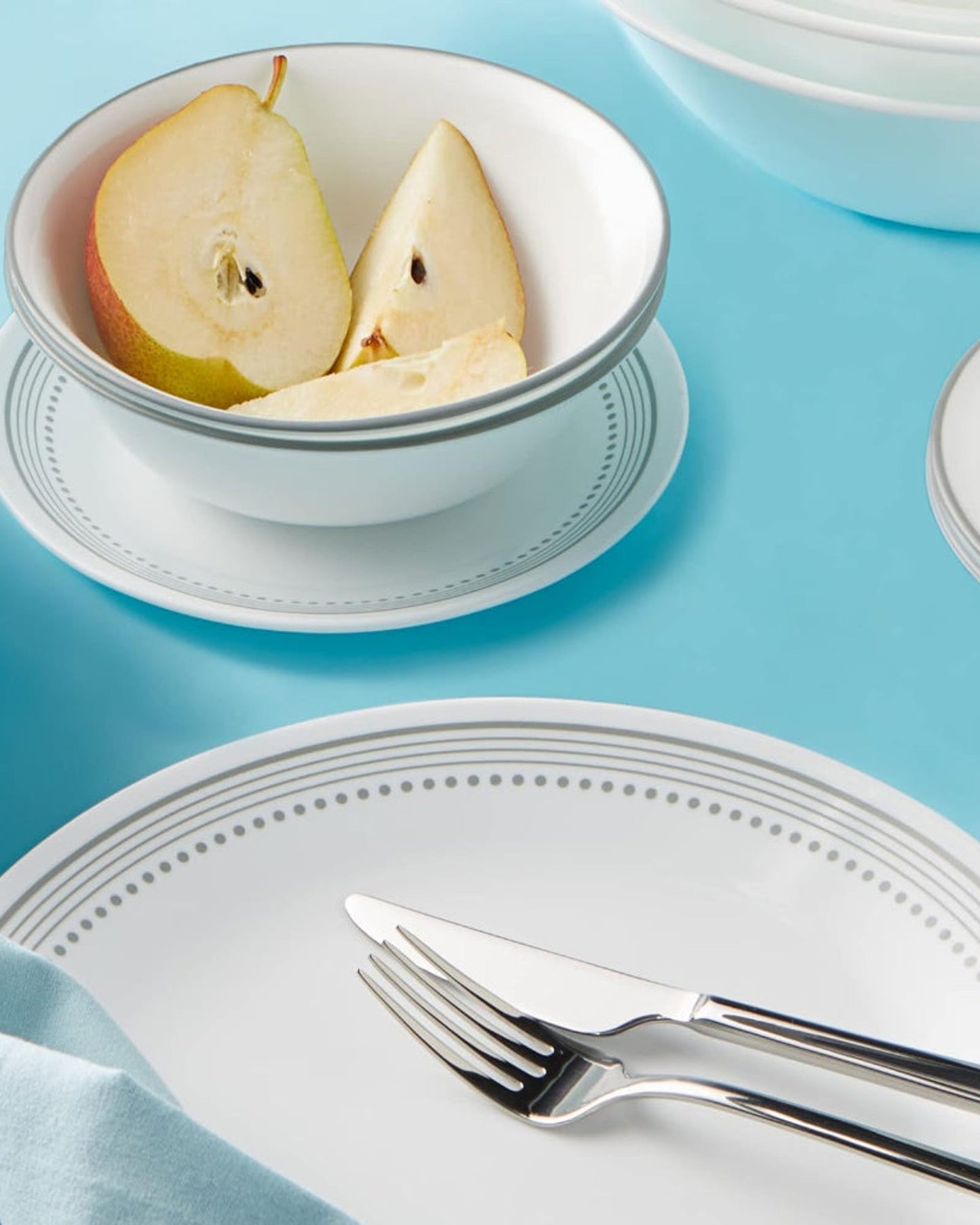 Corelle Dinnerware Set 12Pc Mystic Grey