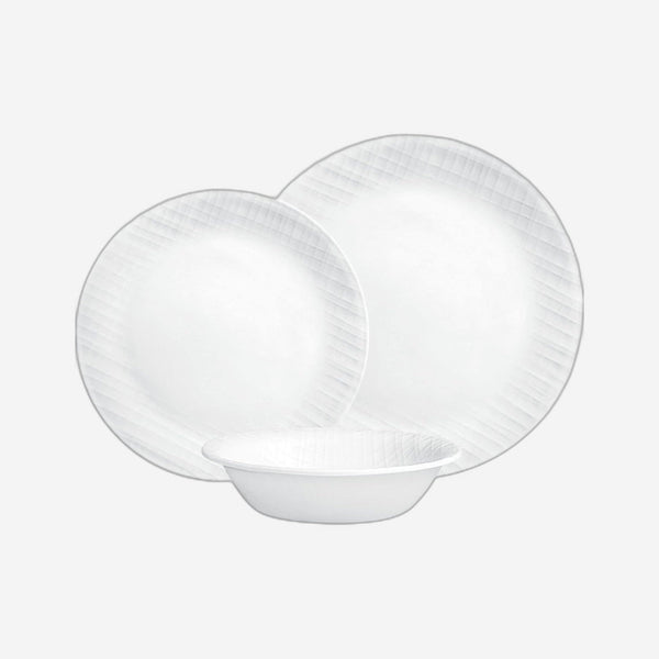 Corelle 12 PCS DINNER SET LINEN WEAVE