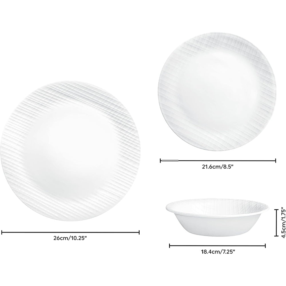 Corelle 12 PCS DINNER SET LINEN WEAVE
