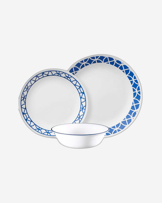 Corelle 12 PCS DINNER SET COBALT CIRCLE