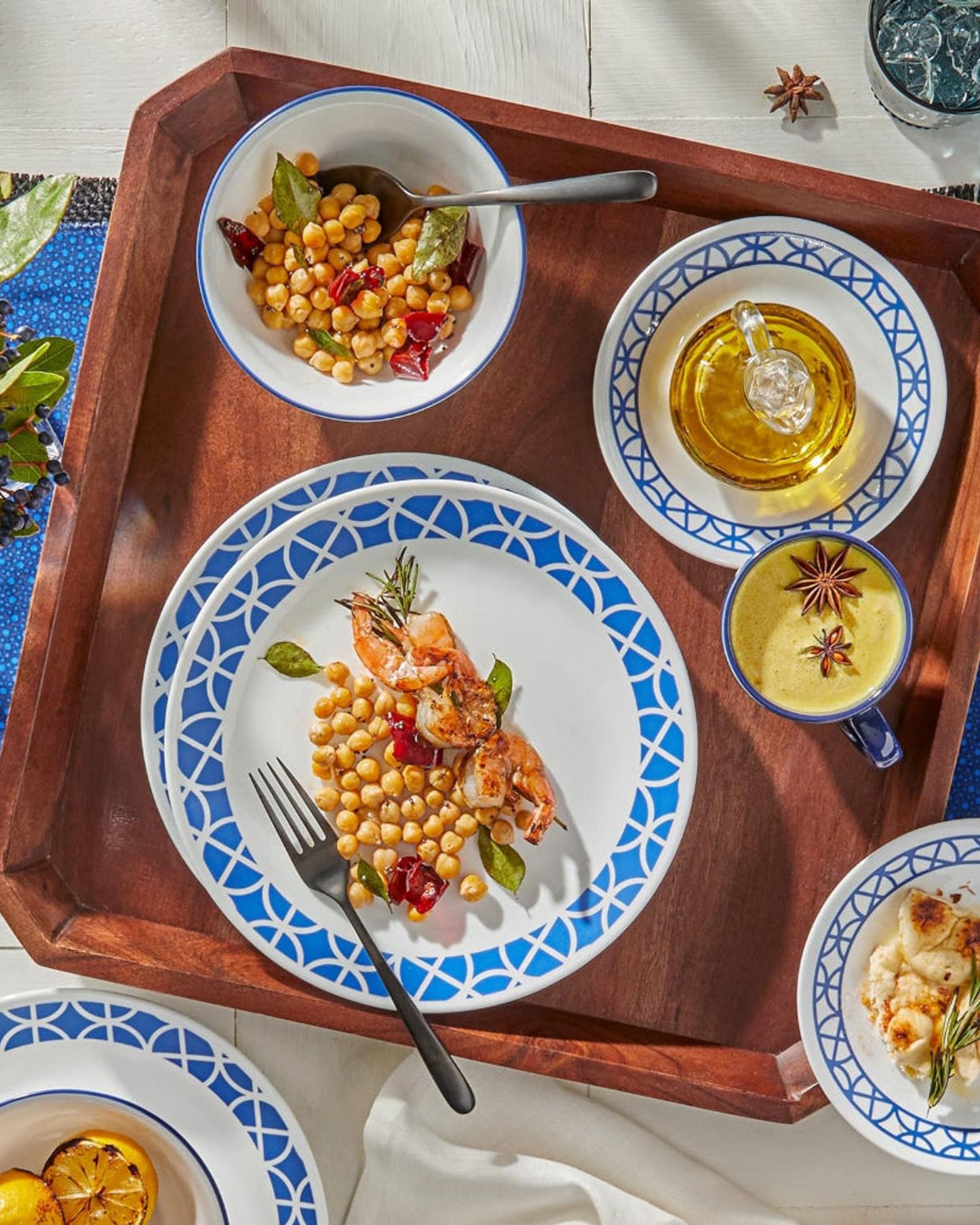 Corelle Dinnerware Set 12Pc Cobalt Circle