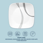 Corelle Dinnerware Set 16Pc Square Urban Arc