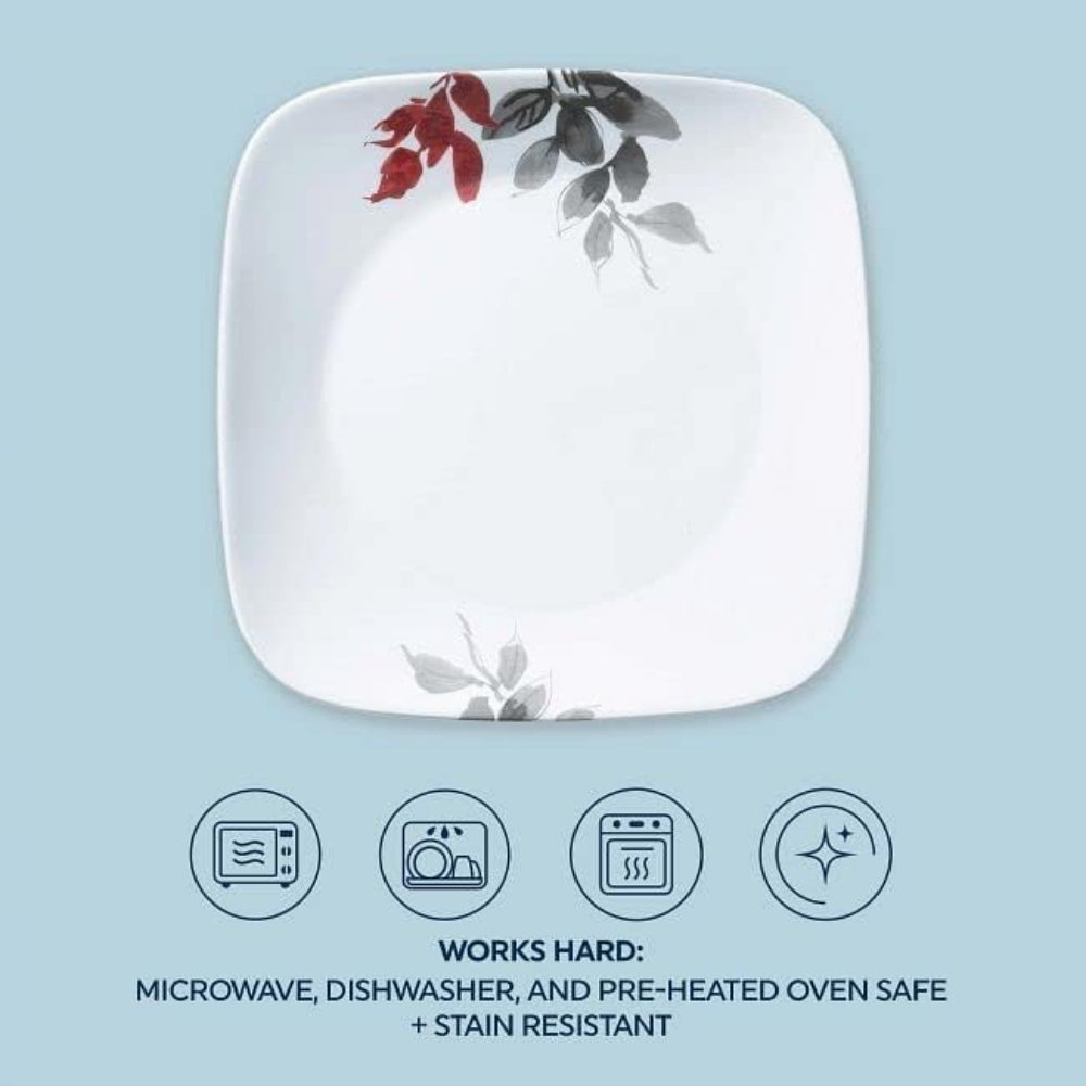 Corelle 16 PCS DINNER SET SQ. KYOTO LEAVES