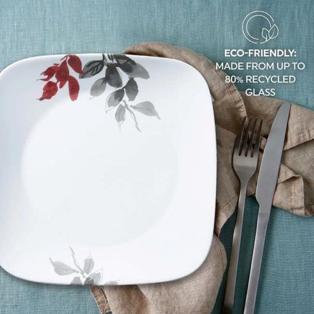 Corelle 16 PCS DINNER SET SQ. KYOTO LEAVES
