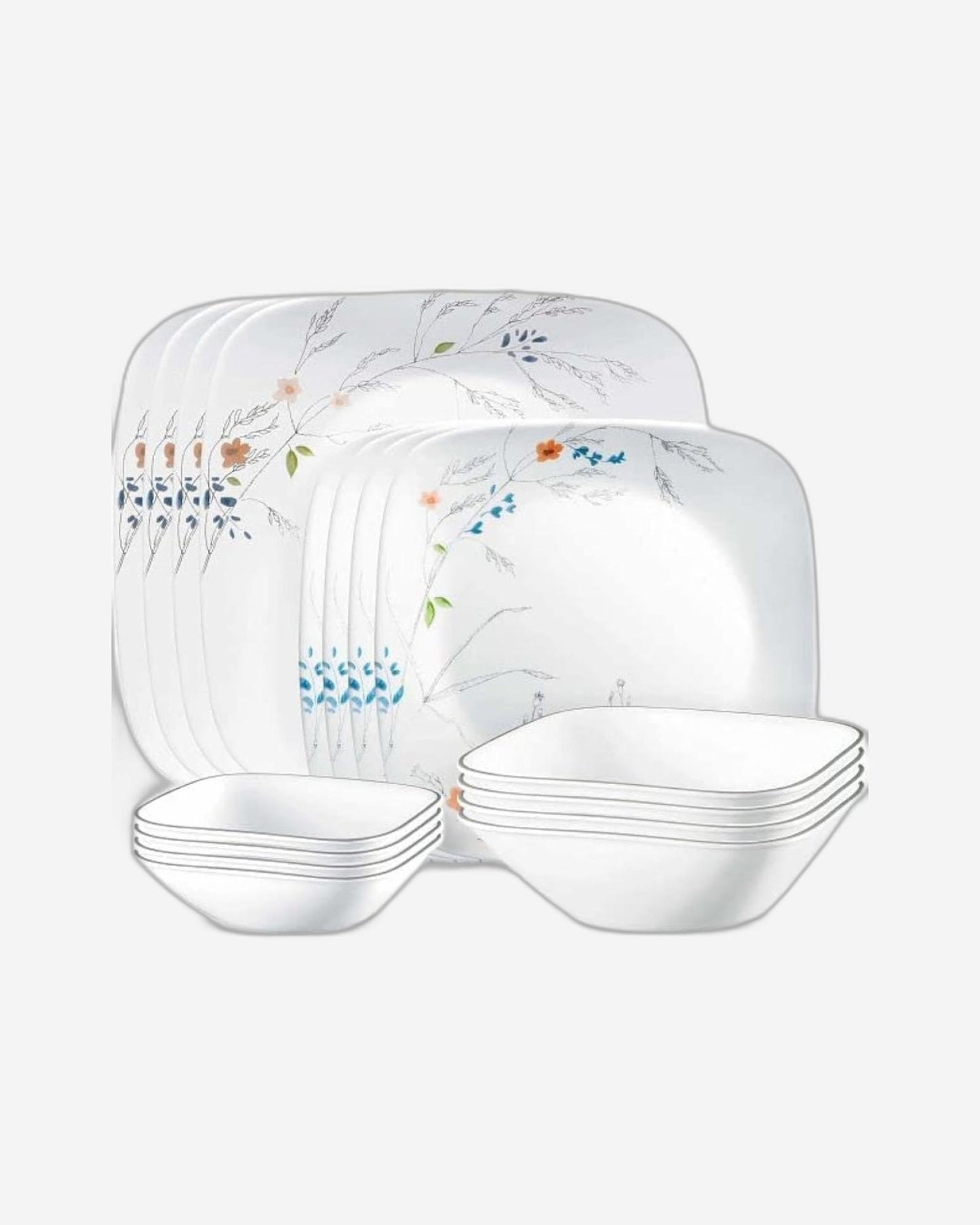 Corelle Dinnerware Set 16Pc Square Adyln