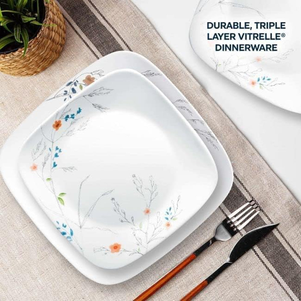 Corelle Dinnerware Set 16Pc Square Adyln