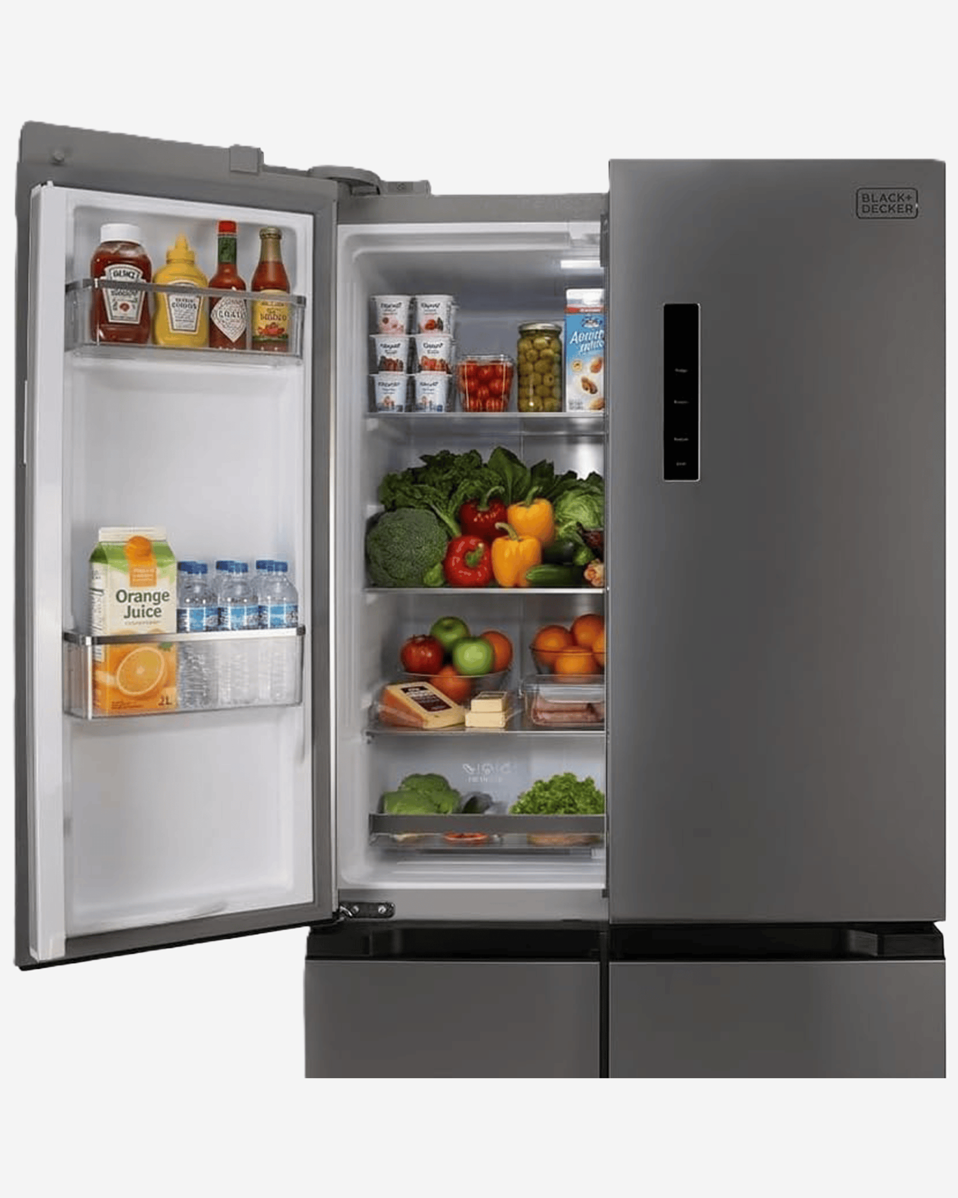 Black+Decker Cross Door Refrigerator