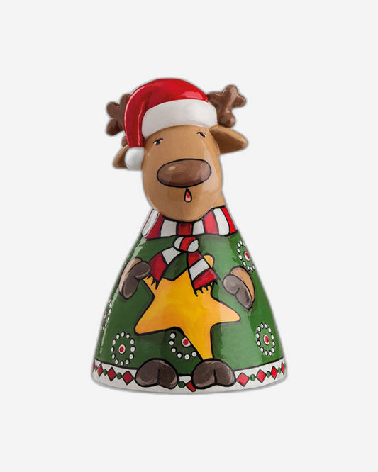Egan Bell Christmas Reindeer Cm 6X9 - 120030