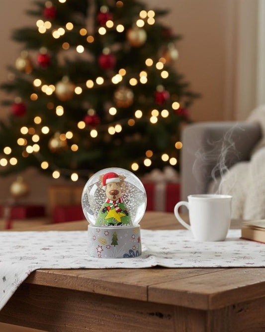 Egan Snow Bowl Christmas With Led Reindeer Cm 7X9 - 120045