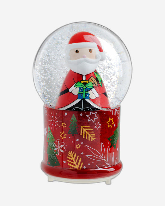 Egan Snow Bowl/Music Box Christmas With Led Santa Claus Cm 10X12 - 120048
