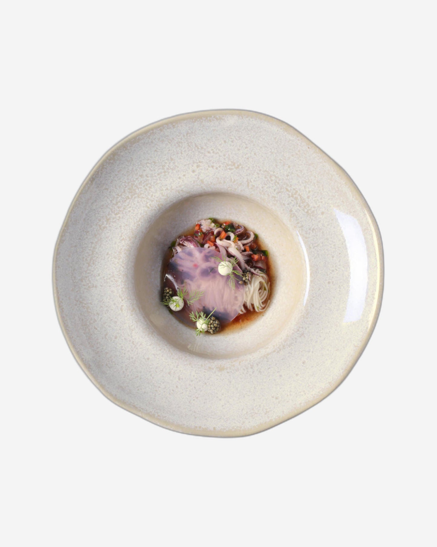 Organic Deep Rim Plate Stoneware 28X6.5Cm 450Ml Latte Made In Brazil