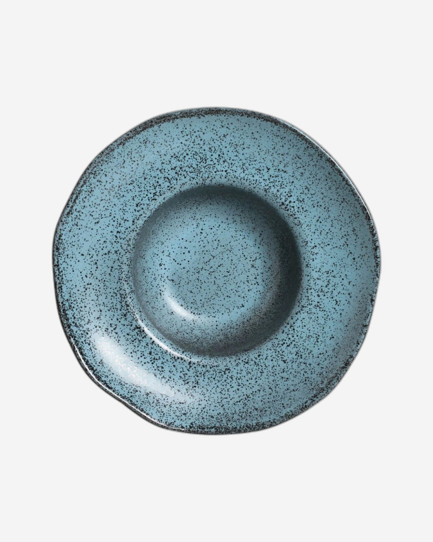 Organic Deep Rim Plate Stoneware 28X6.5Cm 450Ml Night Sky Made In Brazil