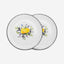 Fissman Plates Lemon Provence Porcelain 2Pc 21cm