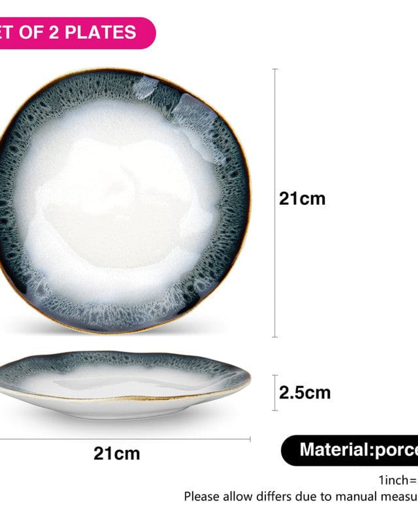 Fissman Plates Galactica 2Pc 21cm