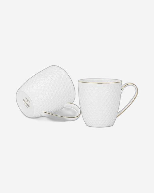 Fissman 2 Piece Mugs Noemi 400 Ml Fine Bone China