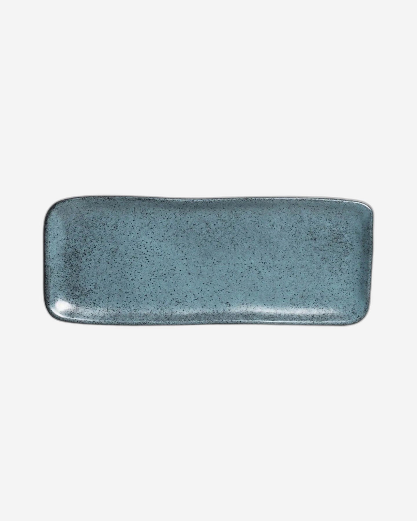 Organic Rectangular Platter Stoneware 33X13Cm Night Sky Made In Brazil