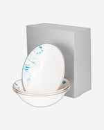 Fissman 4 Piece Salad Bowl Lyon 18cm Porcelain