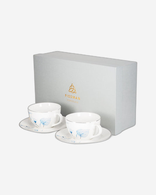 Fissman 2 Piece Cups Lyon 220ml with Saucers Porcelain