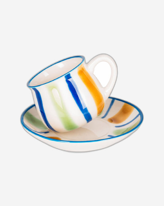 Fissman 180ml Mug and Saucer Porcelain with Elegant And Minimalist Design