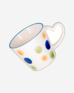 Fissman 370ml Mug with Heart Handle Porcelain with Elegant And Minimalist Design