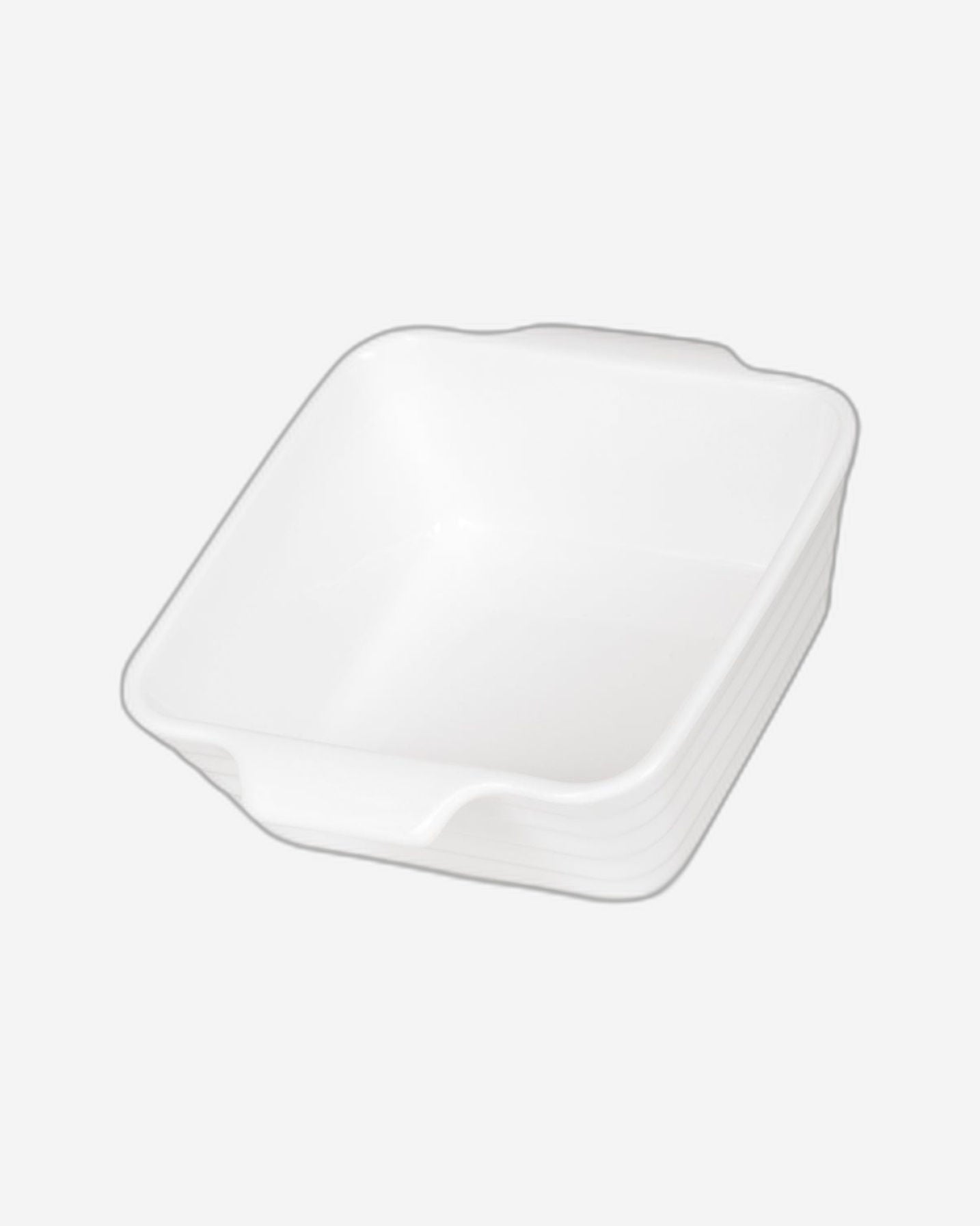 Fissman Dish Square Porcelain 3Pc 200ml