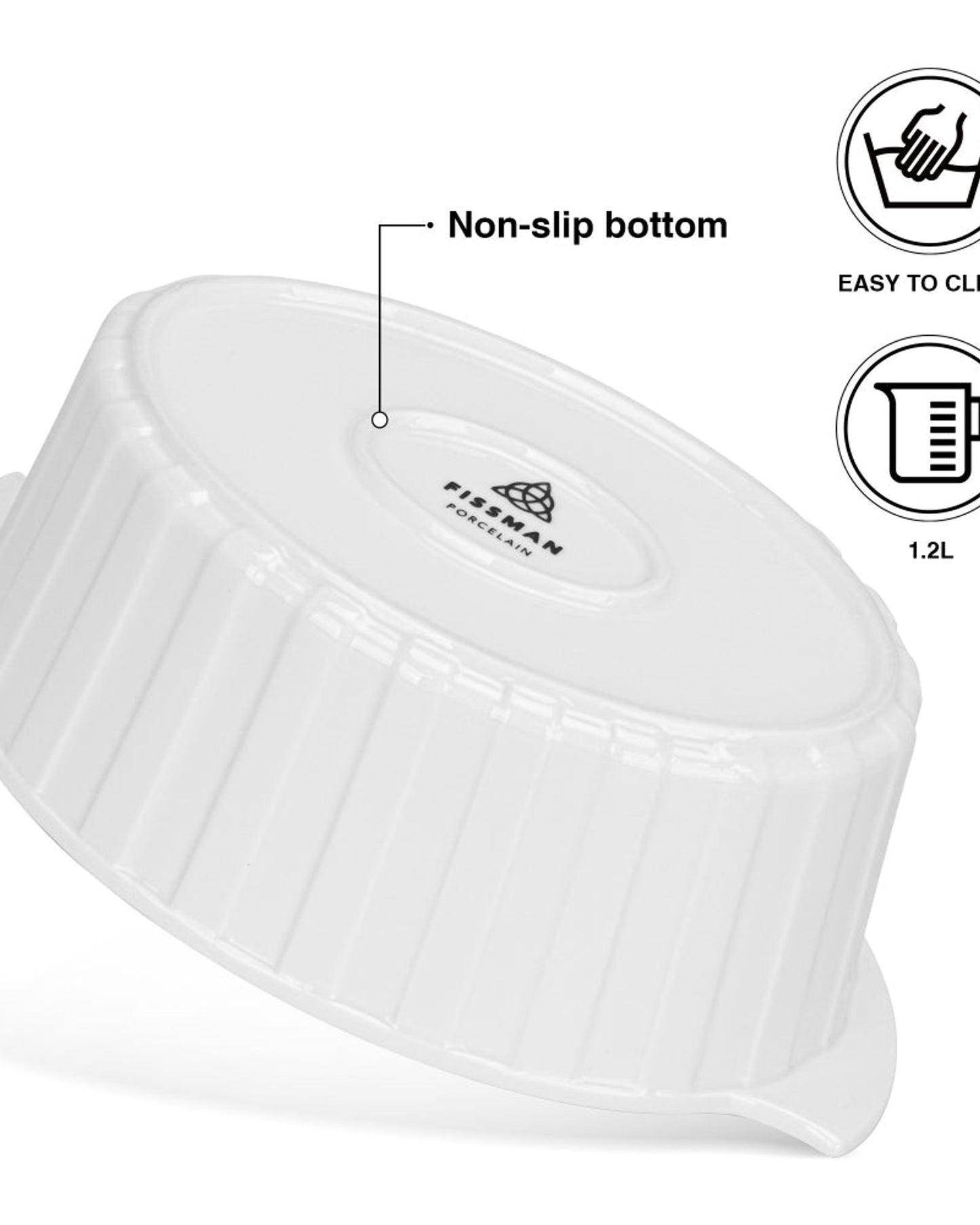 Fissman Dish Oval Porcelain 970ml