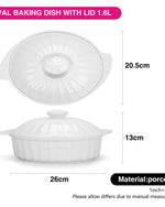 Fissman Dish Oval Porcelain 1.6L