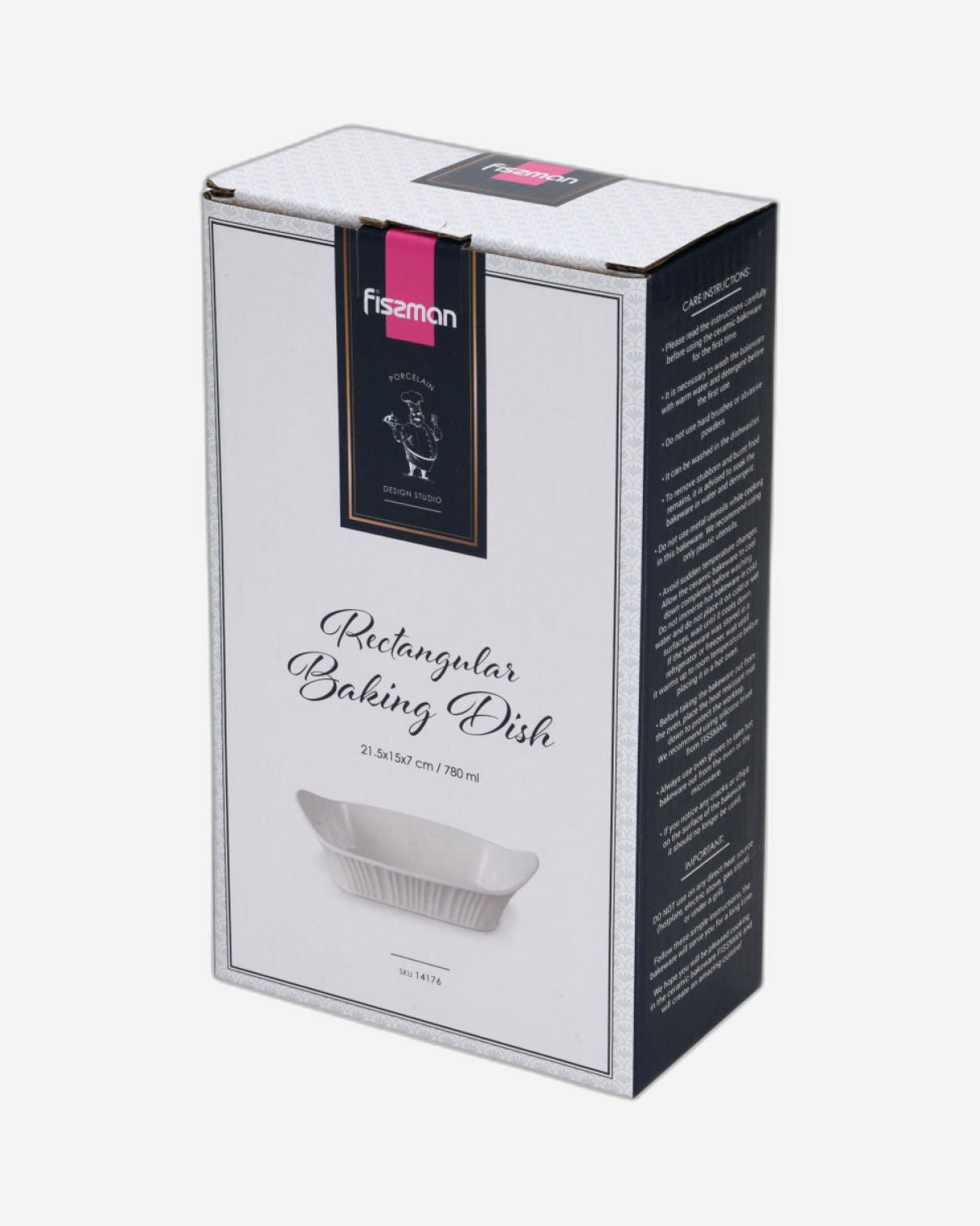 Fissman Dish Rectangular Porcelain 780ml