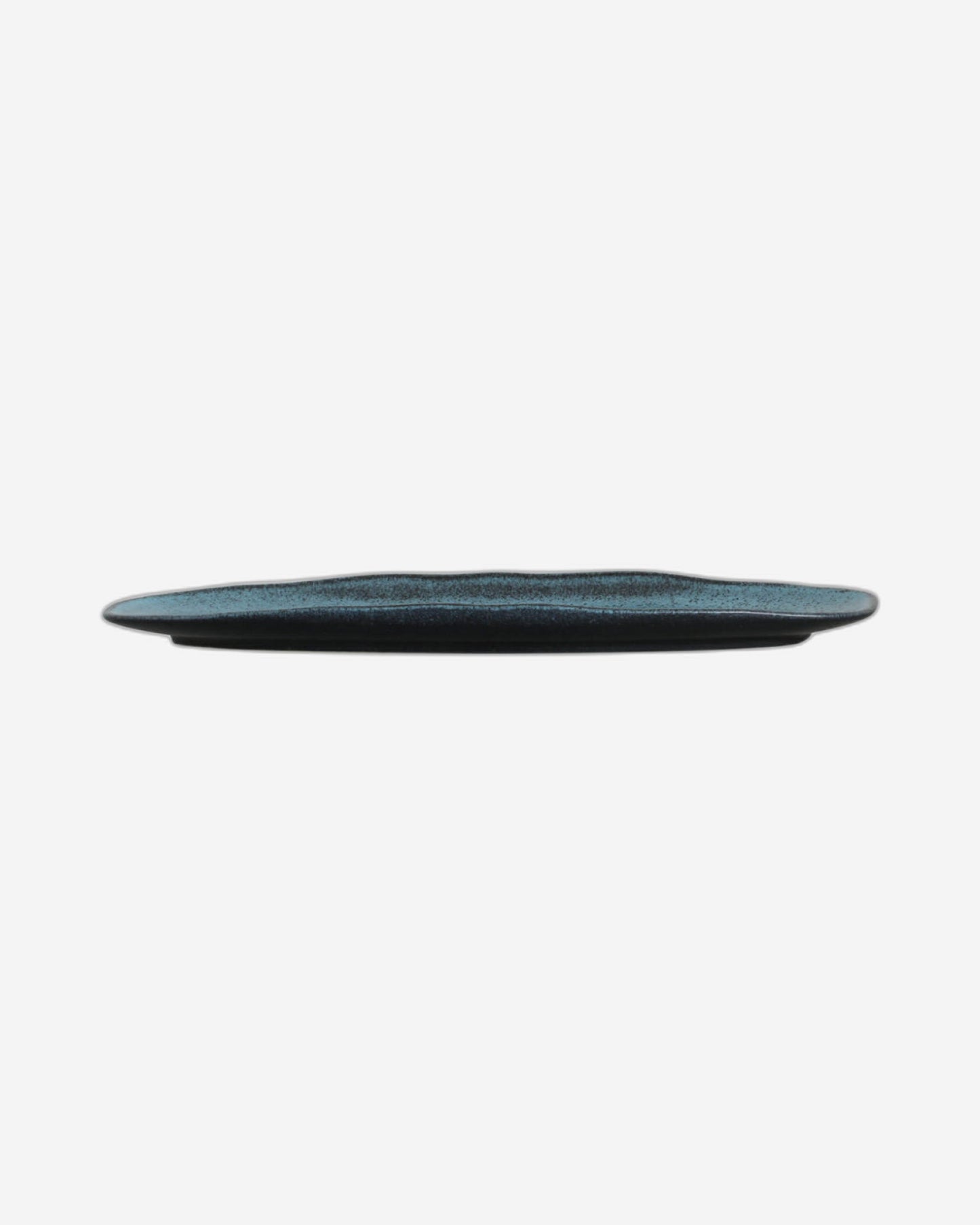 Organic Shallow Oval Platter Stoneware 36X13Cm Night Sky Made In Brazil