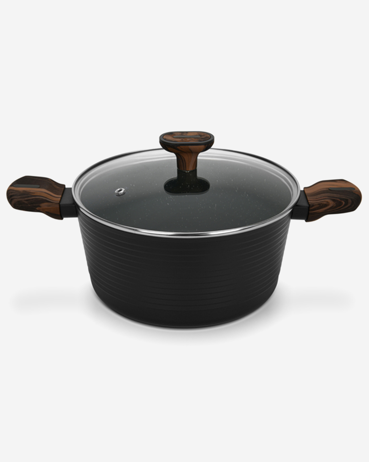 Fissman Stockpot Cuisine 20x10cm/2.6 Ltr With Glass Lid (Aluminium With Non-Stick Coating)