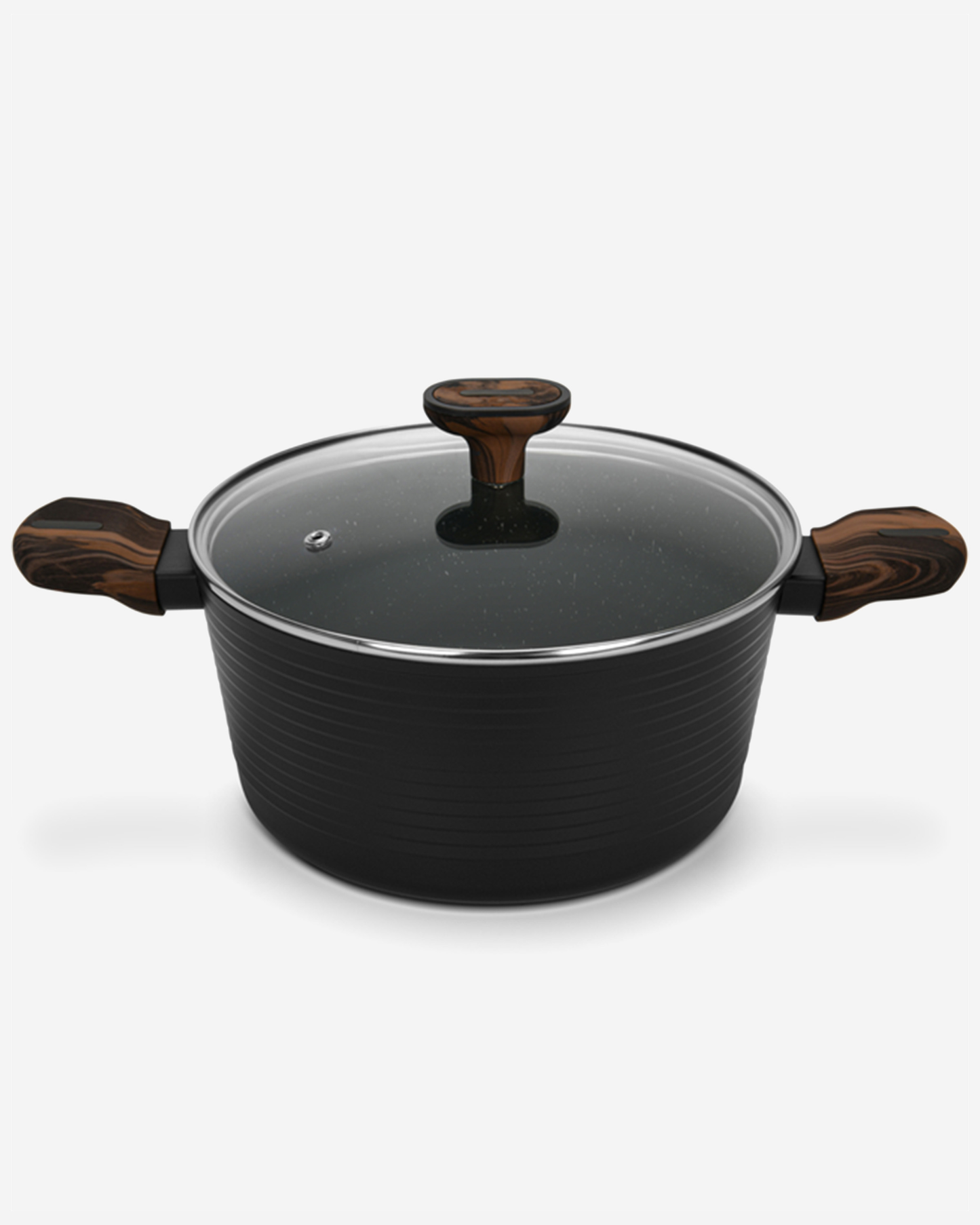 Fissman Non Stick Aluminium Stockpot Cuisine 20×10cm / 2.6L with Glass Lid