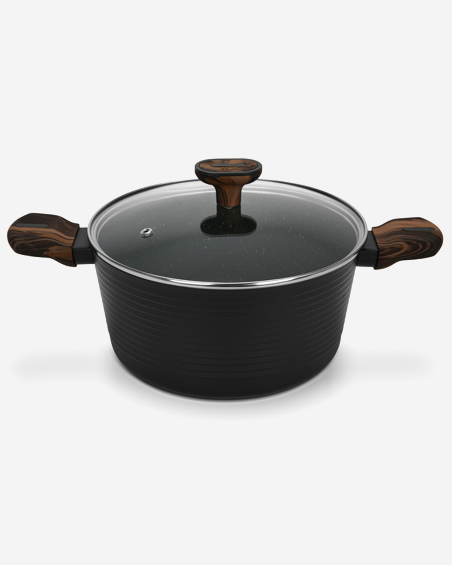 Fissman Stockpot Cuisine 28x13.5cm/7.1 Ltr With Glass Lid (Aluminium With Non-Stick Coating)