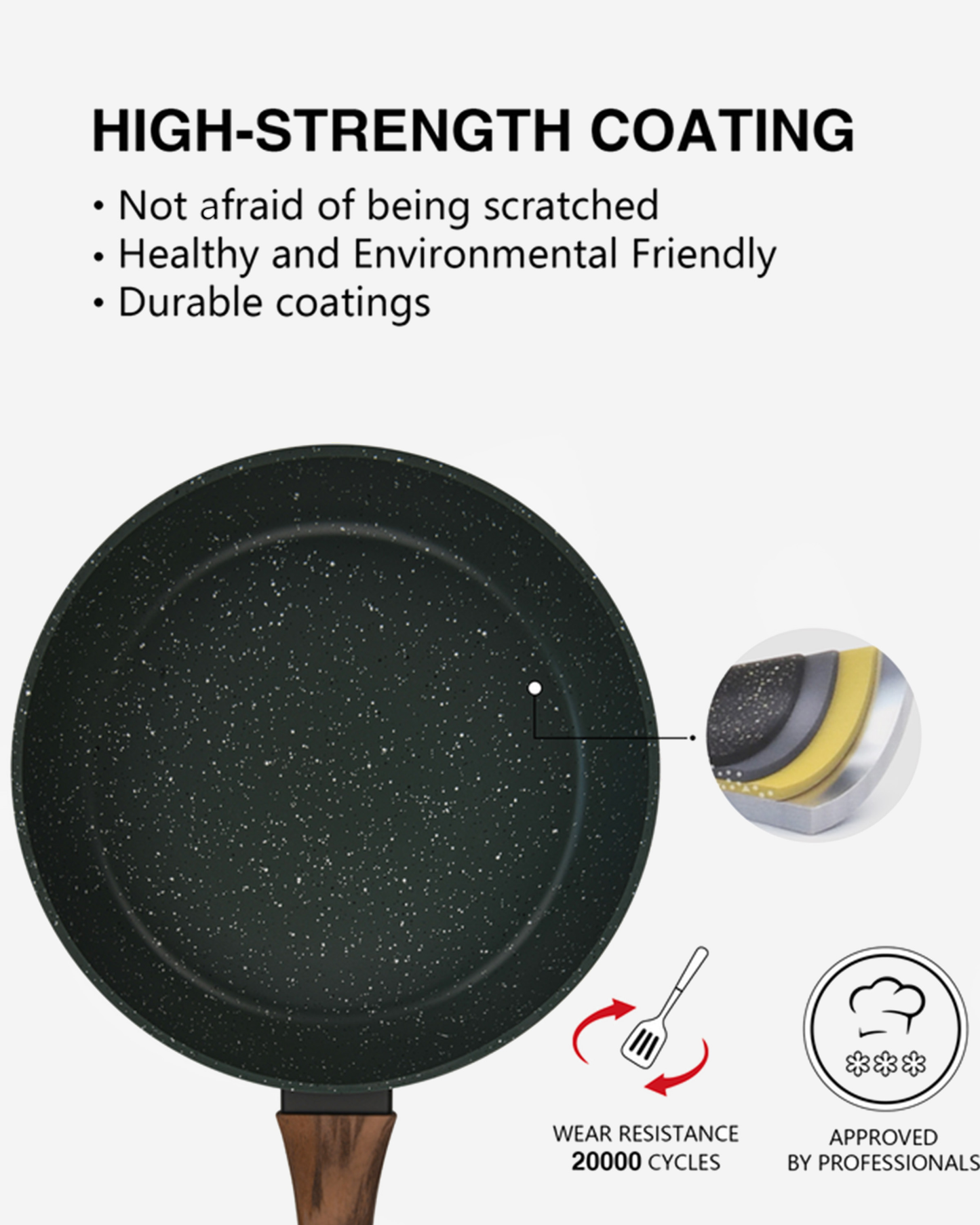 Fissman Non Stick Aluminium Frying Pan Cuisine 24×5.5cm