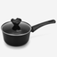 Fissman Non Stick Aluminium Sauce Pan Angela 16×8cm / 1.39L with Glass Lid