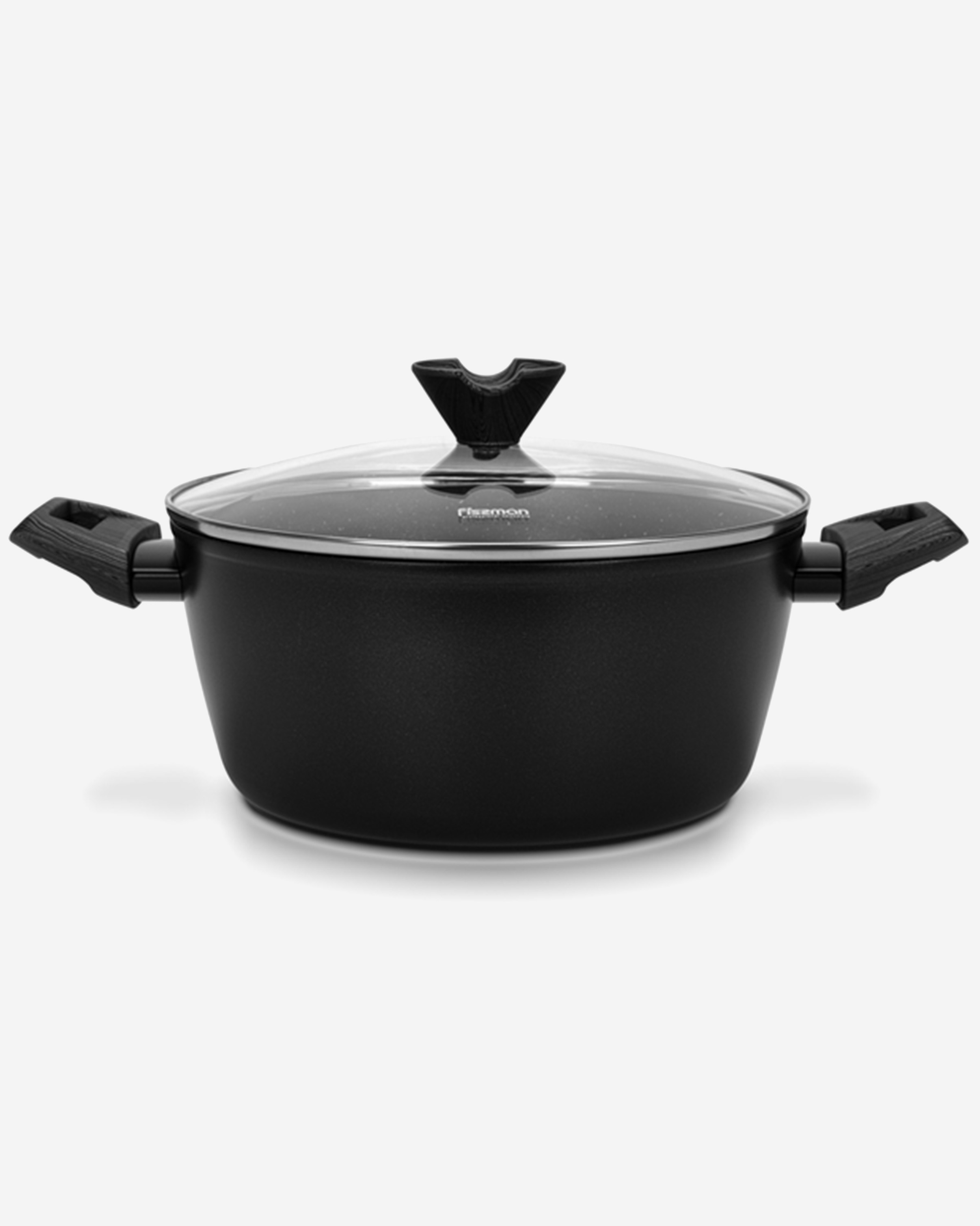 Fissman Stockpot Angela 24x11cm/4.2 Ltr With Glass Lid (Aluminium With Non-Stick Coating)