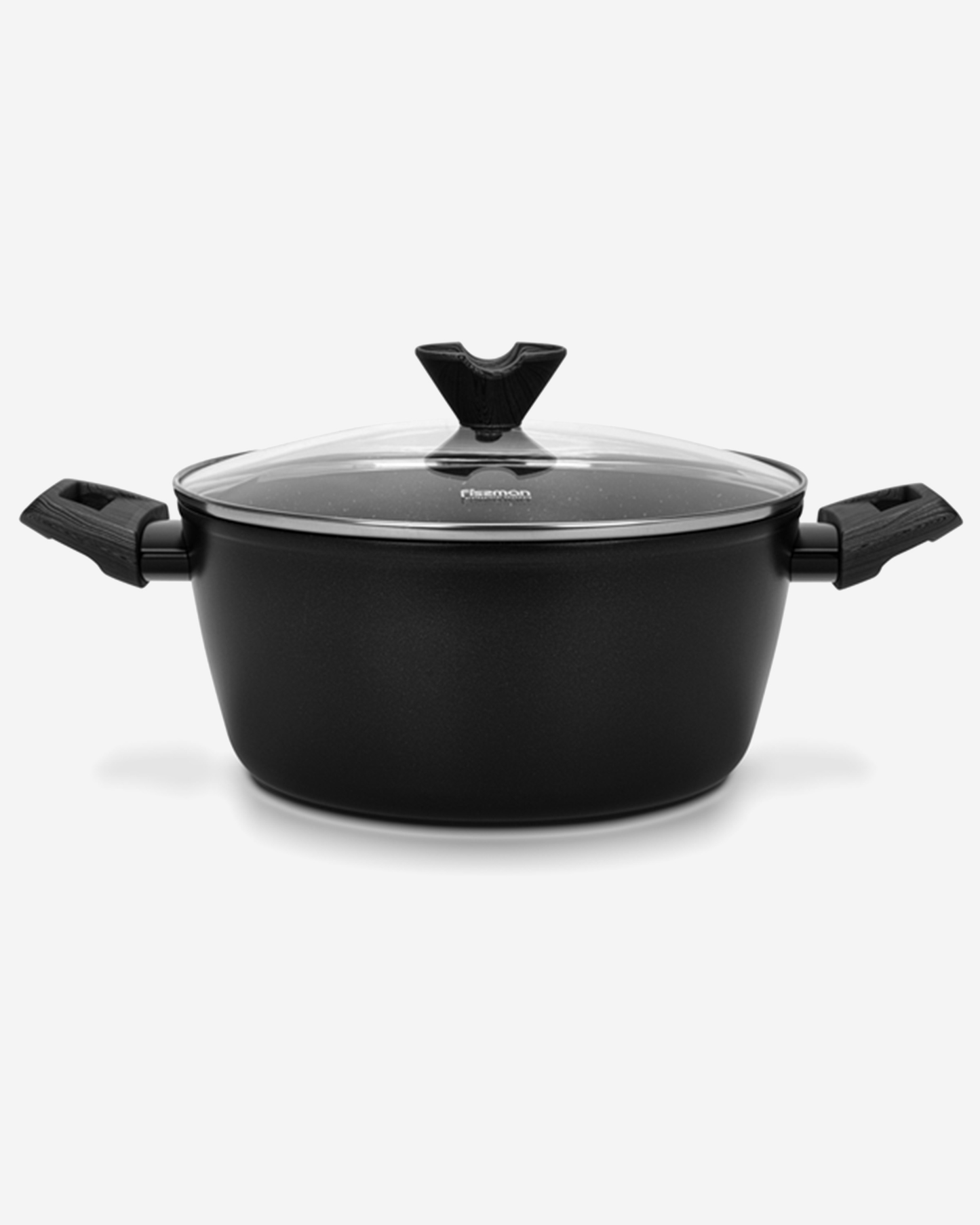 Fissman Stockpot Angela 26x13.5cm/6.5 Ltr With Glass Lid (Aluminium With Non-Stick Coating)