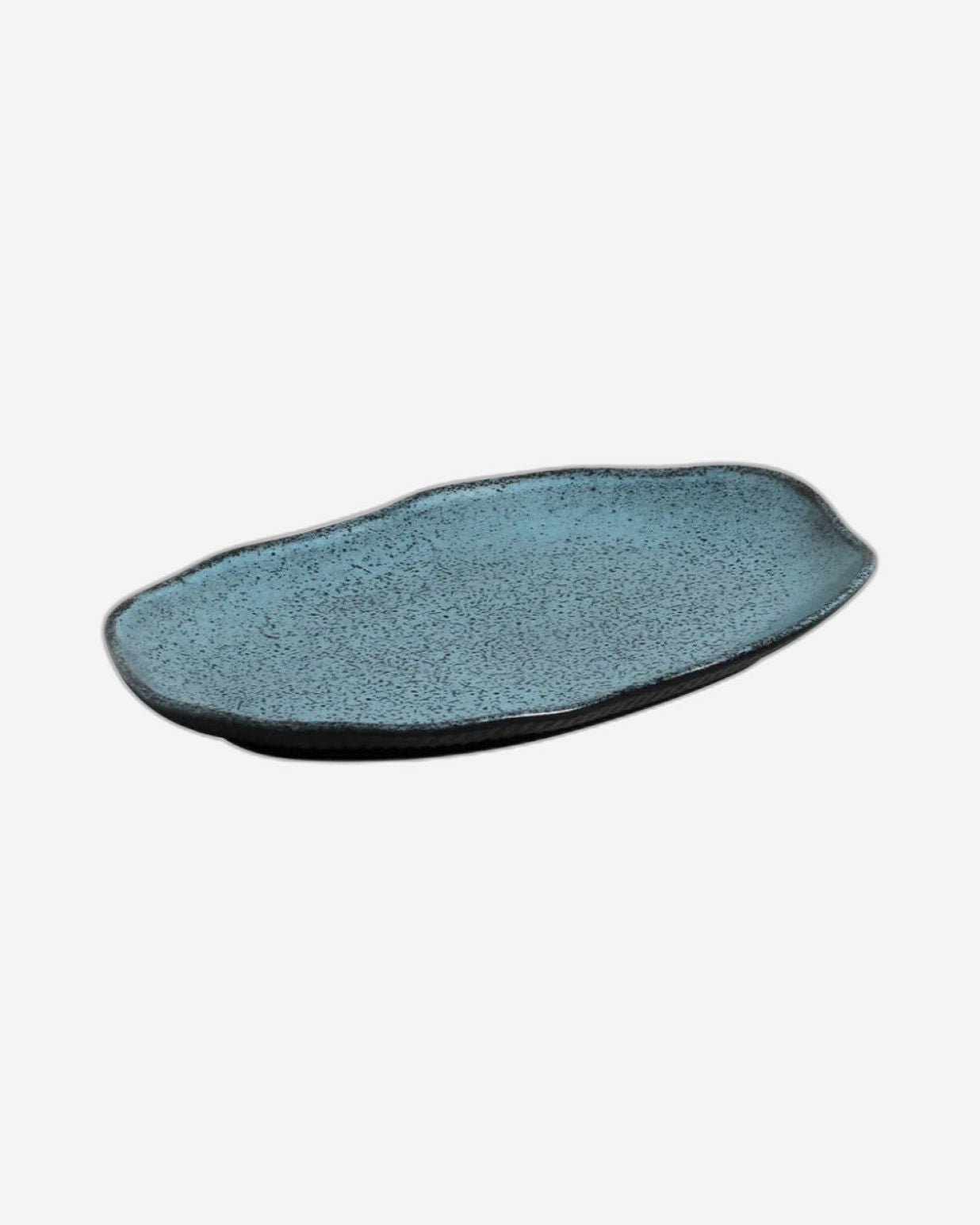 Bio Shallow Oval Platter Stoneware 30X20Cm Night Sky Made In Brazil