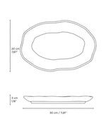 Bio Shallow Oval Platter Stoneware 30X20Cm Night Sky Made In Brazil