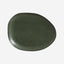 Organic Oval Dinner Plate Stoneware 31X24X2.5Cm Greenery Made In Brazil