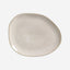 Organic Oval Dinner Plate Stoneware 31X24X2.5Cm Latte Made In Brazil