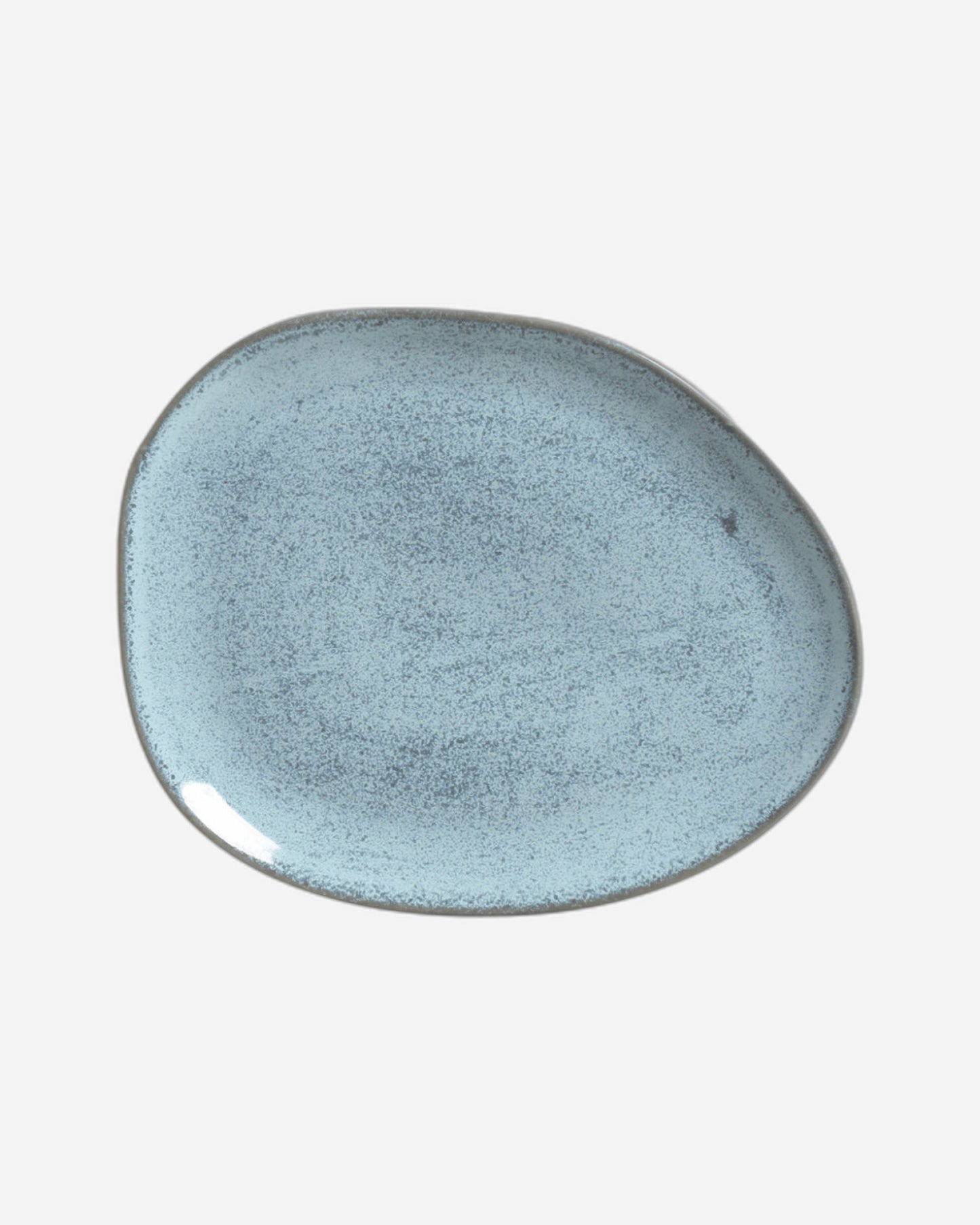 Organic Oval Dinner Plate Stoneware 31X24X2.5Cm Breeze Made In Brazil