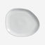 Organic Oval Dinner Plate Stoneware 31X24X2.5Cm New White Made In Brazil