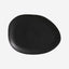 Organic Oval Dinner Plate Stoneware 31X24X2.5Cm Black Matte Made In Brazil