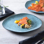 Organic Oval Dinner Plate Stoneware 31X24X2.5Cm Night Sky Made In Brazil