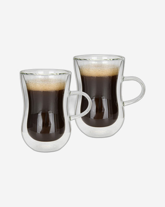 Fissman 2 Piece Double Wall Cups 150 Ml Borosilicate Glass