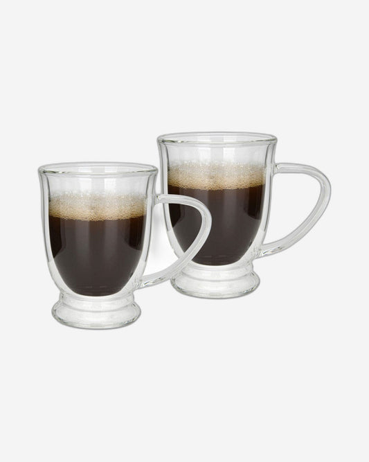 Fissman 2 Piece Double Wall Mugs 270 Ml Borosilicate Glass