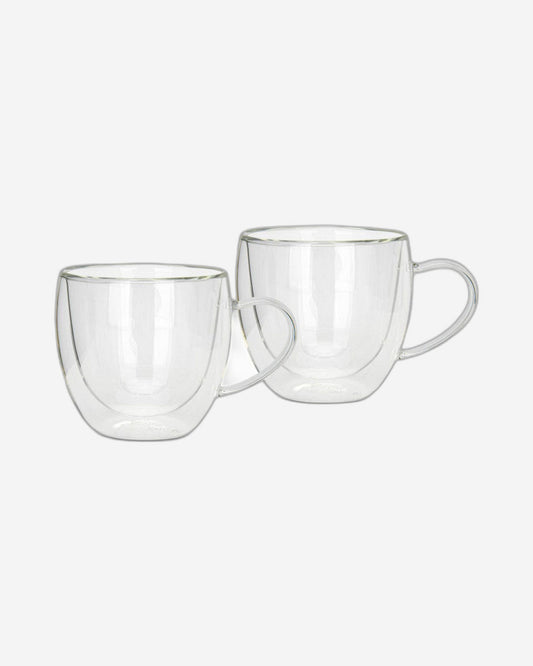 Fissman 2 Piece Double Wall Mugs 300 Ml Borosilicate Glass