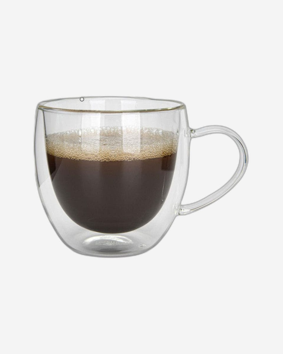 Fissman 2 Piece Double Wall Mugs 300 Ml Borosilicate Glass