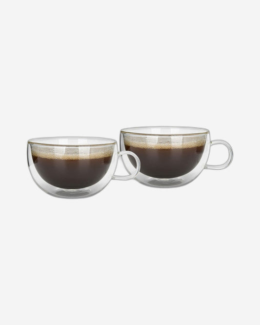 Fissman 2 Piece Double Wall Cups 330 Ml Borosilicate Glass