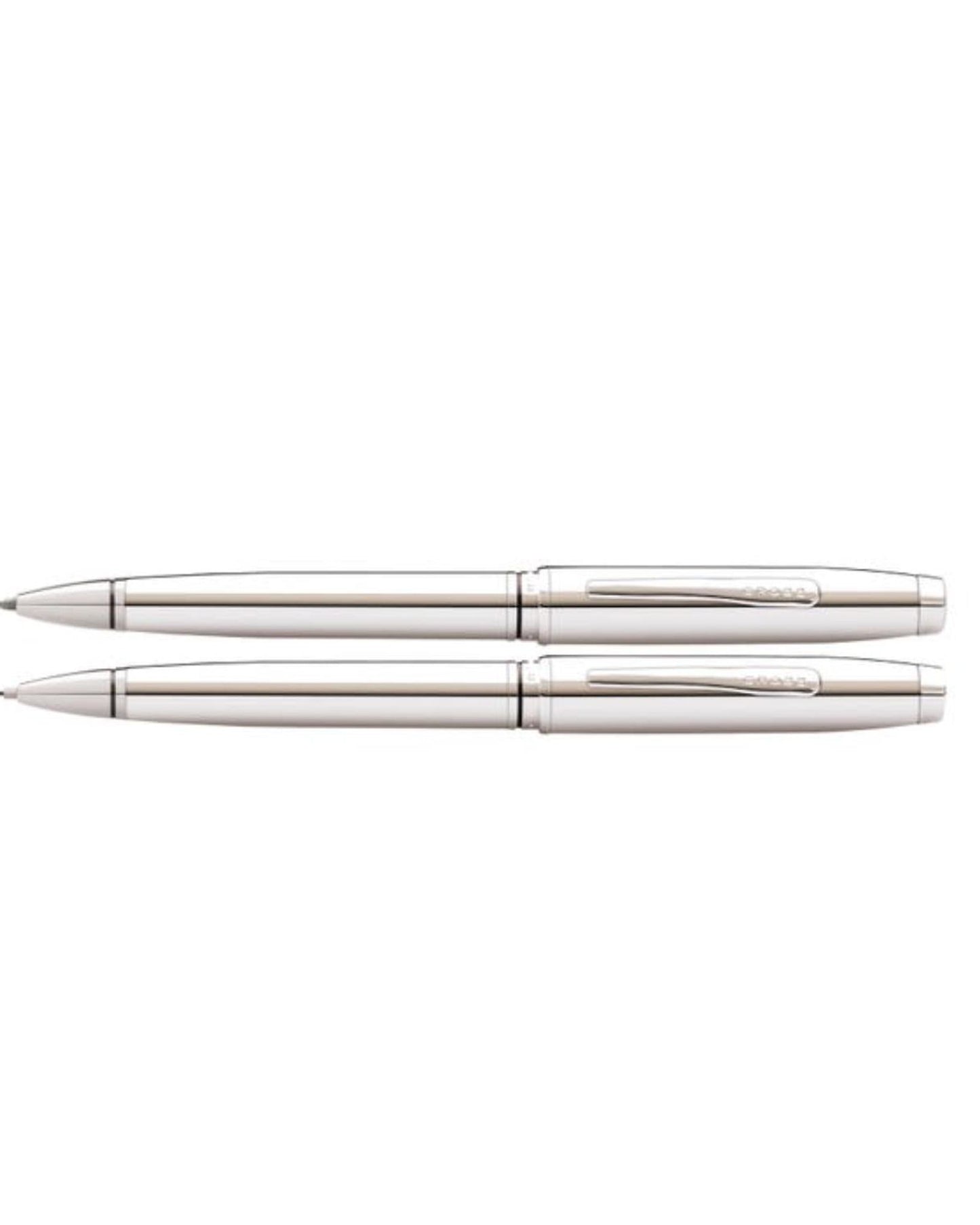 CROSS Coventry Polished Chrome Pen and Pencil Gift Set - AT0661-7